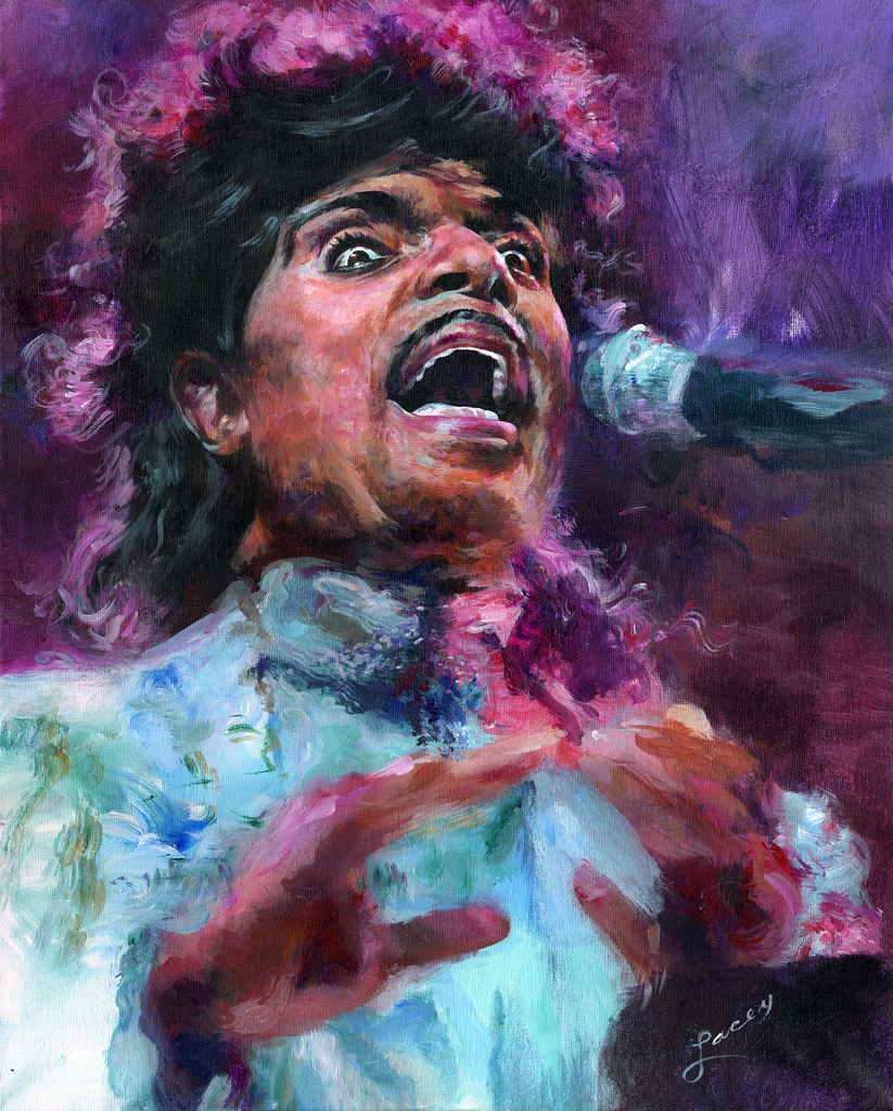 Little Ricard creative rendition ("Little Richard Tribute Portrait" by Dan Lacey is licensed under CC BY-NC 2.0)