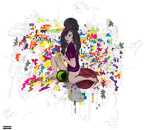 Amy Winehouse ("Amy Winehouse by nerosunero" by nerosunero is licensed under CC BY-NC-SA 2.0)