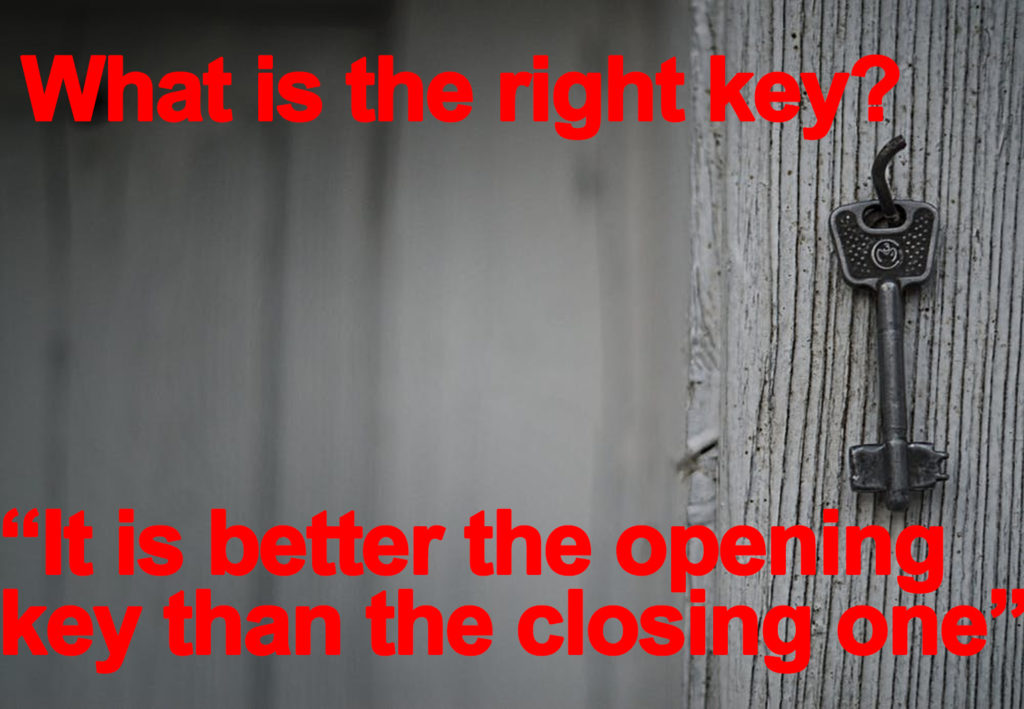 Use your key to open.